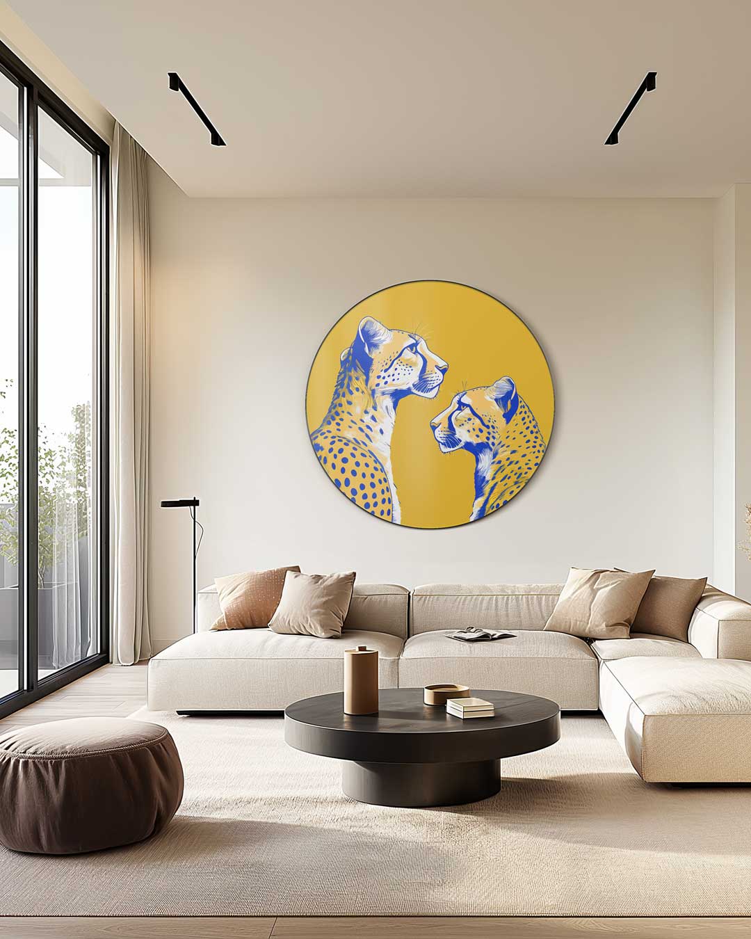 Stijlvolle Cheeta Muurcirkel