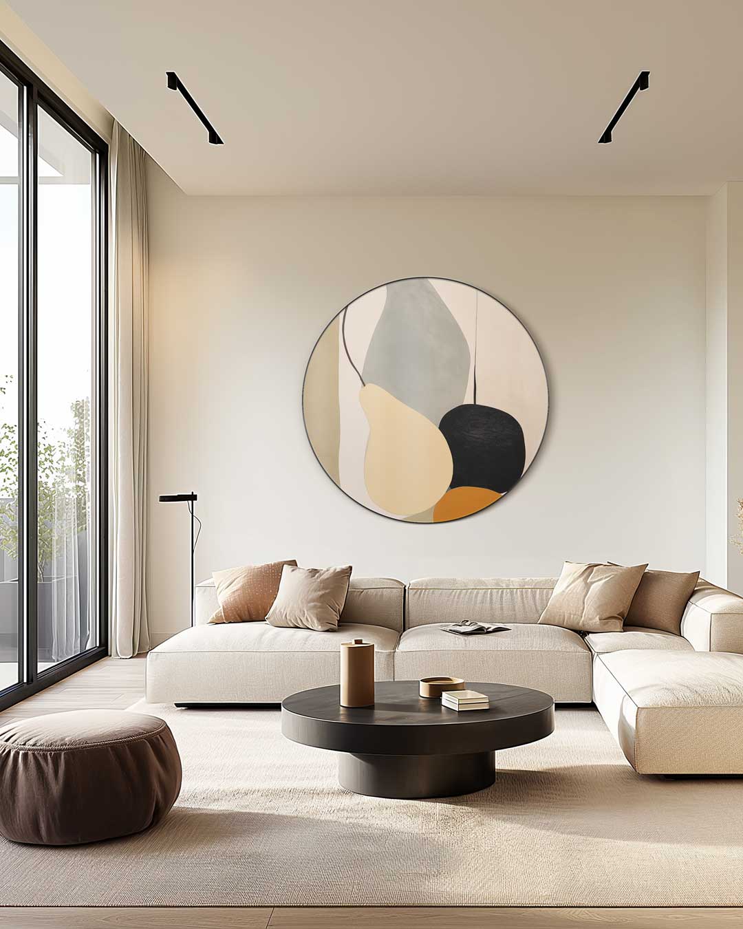 Moderne Abstracte Muurcirkel