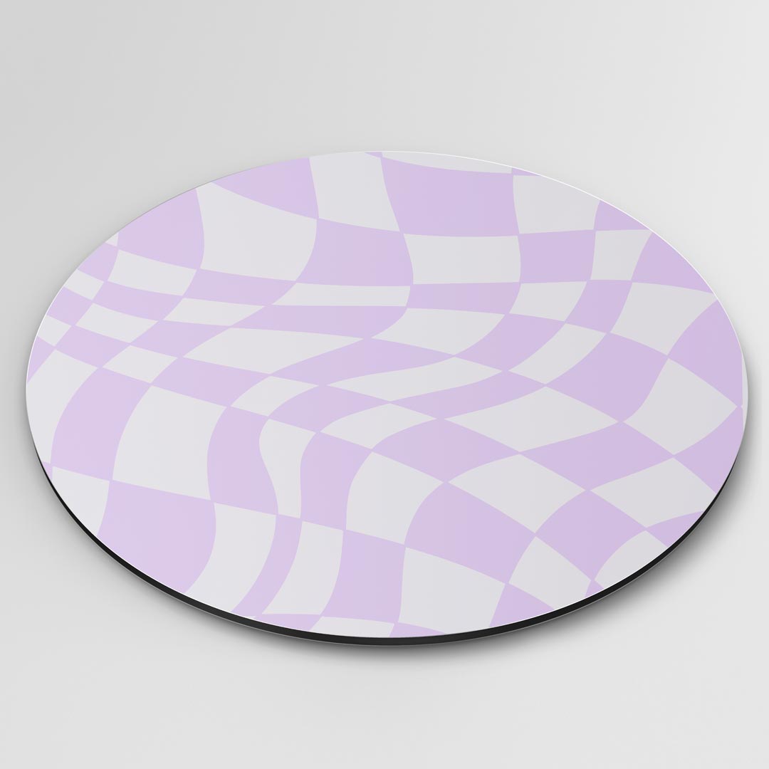 Vrolijke Violette Wervelingen Muurcirkel