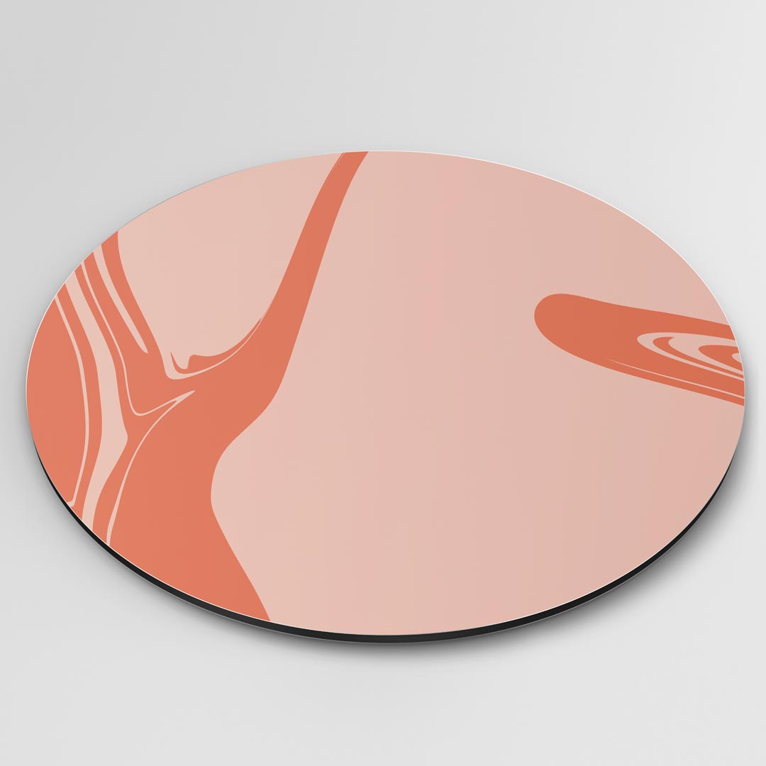Abstracte Oranje Muurcirkel