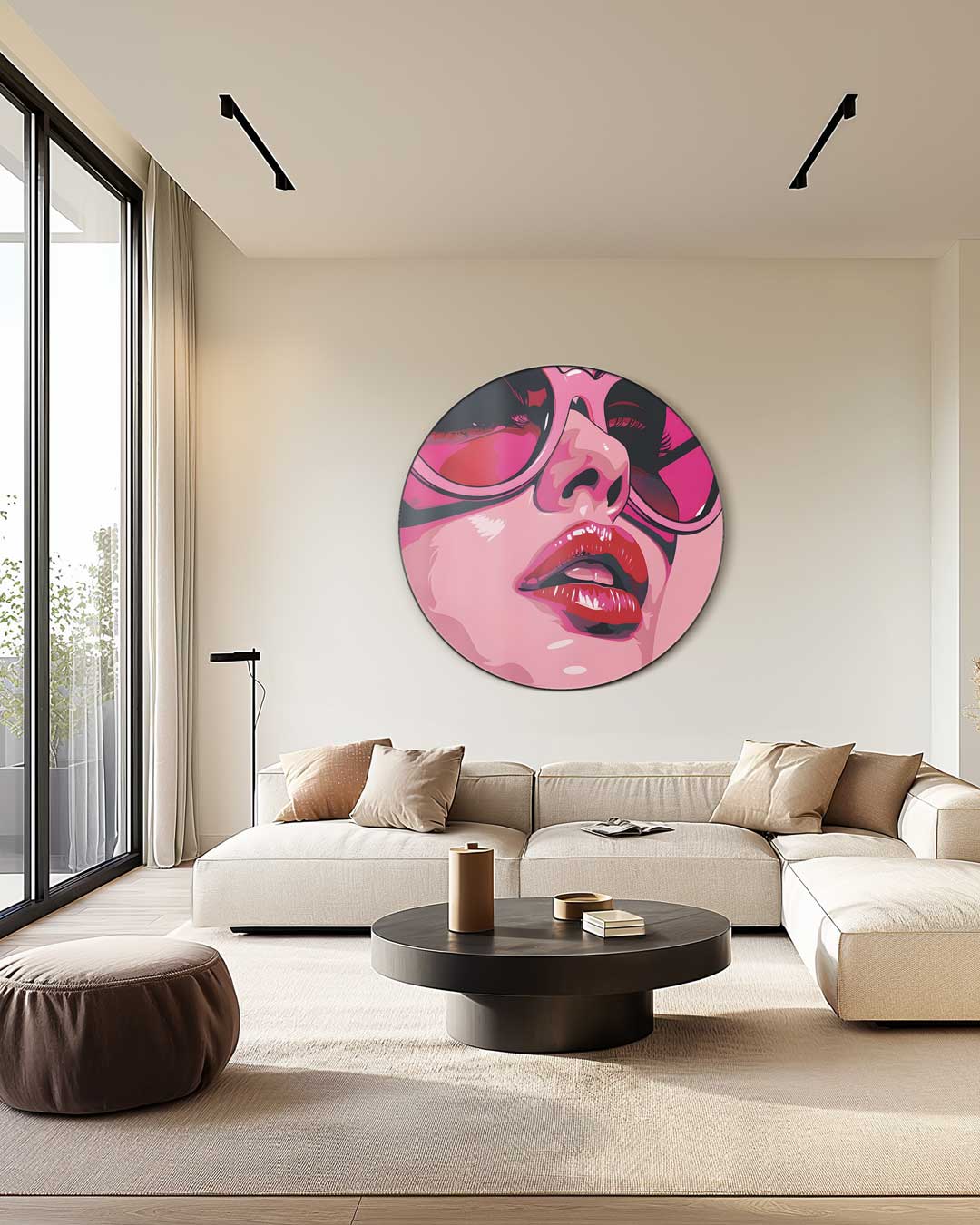 Trendy Pop-Art Muurcirkel
