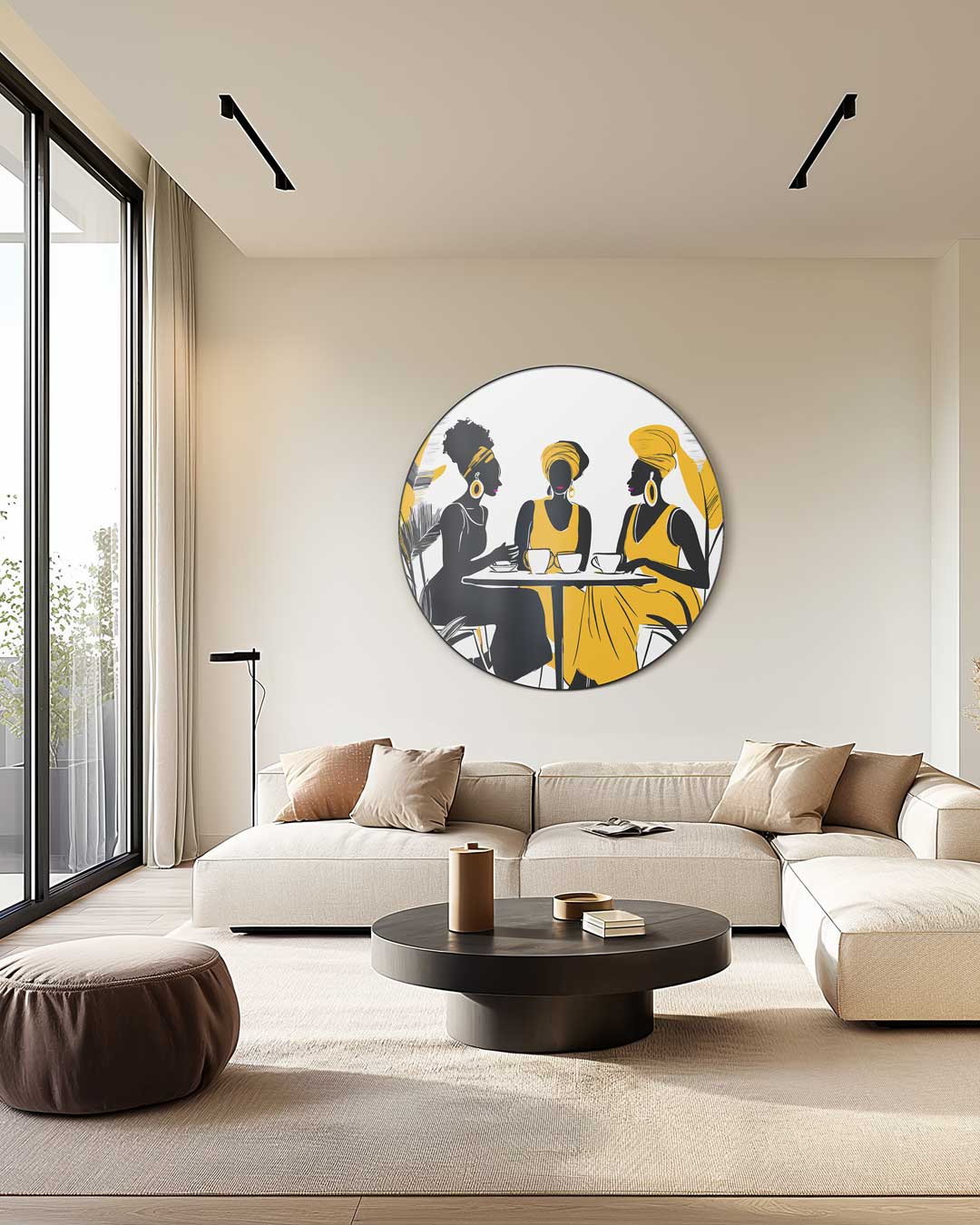 Stijlvolle Vrouwenbijeenkomst Muurcirkel-WallArtistic