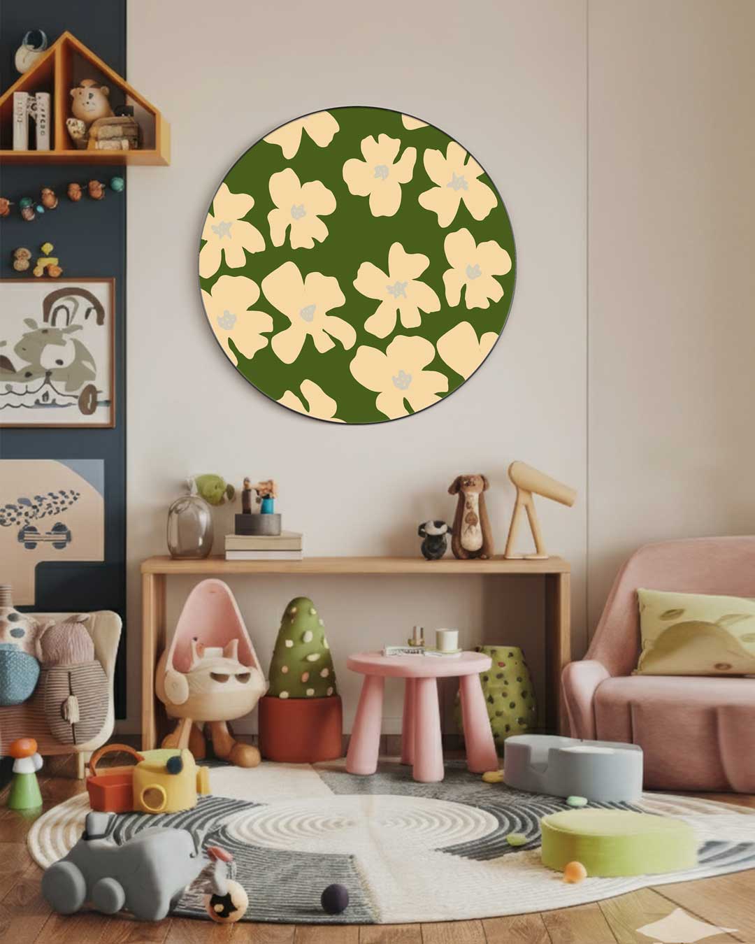 Bloeiende Bloemen Muurcirkel