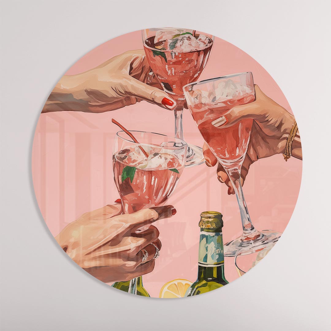 Cheers Muurcirkel-WallArtistic