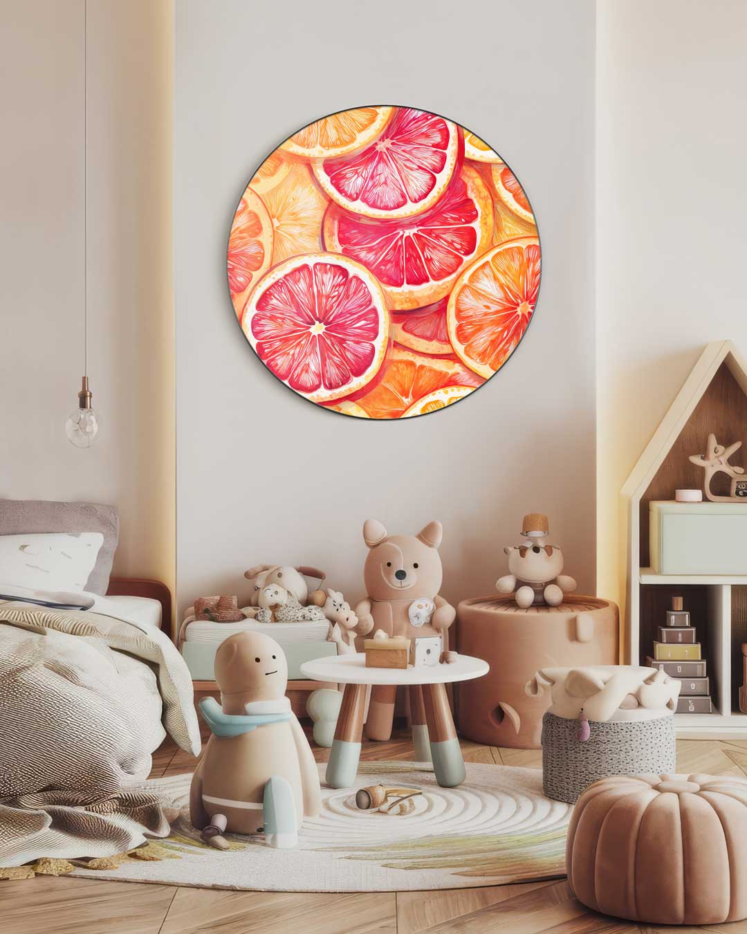 Citrusdromen Muurcirkel-WallArtistic