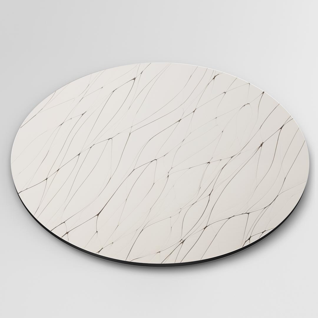 Elegante Lijnenspel Muurcirkel-WallArtistic