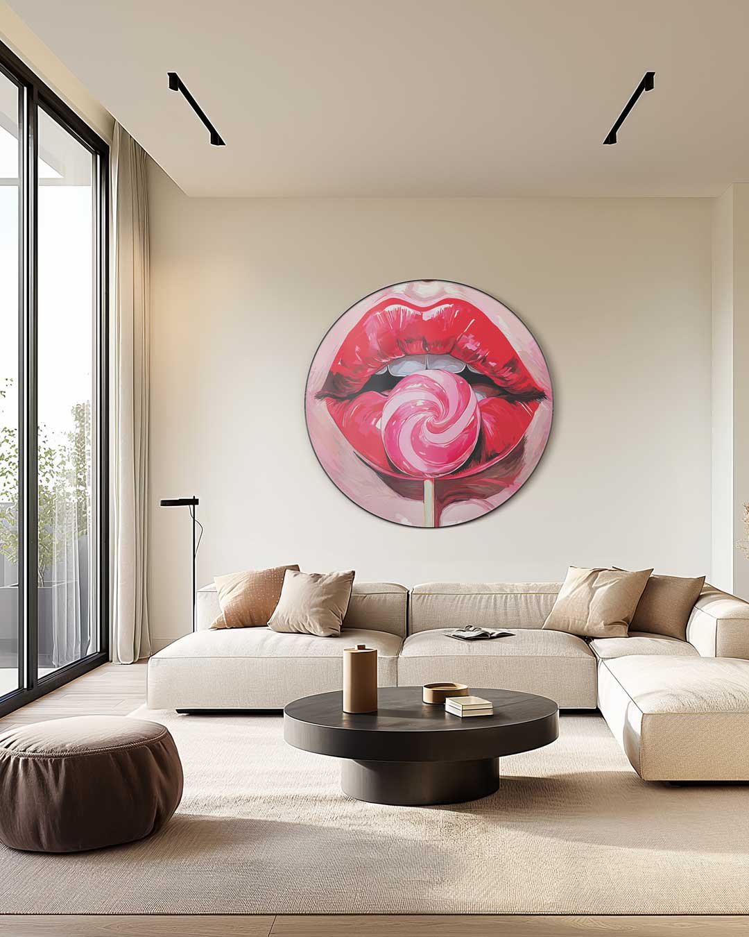 Pop Art Lollipop Muurcirkel-WallArtistic