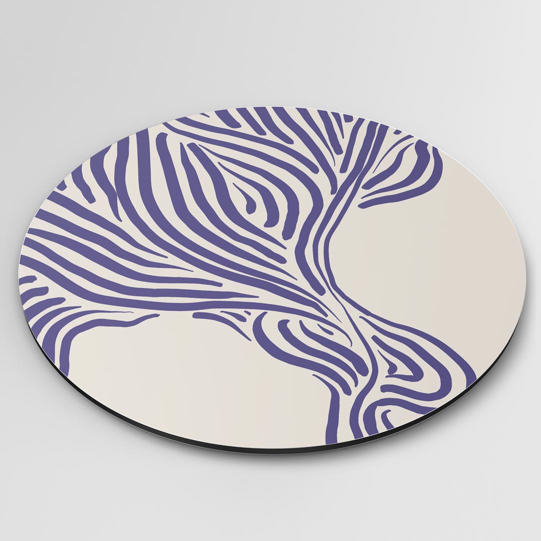 Moderne Zebra Print Muurcirkel