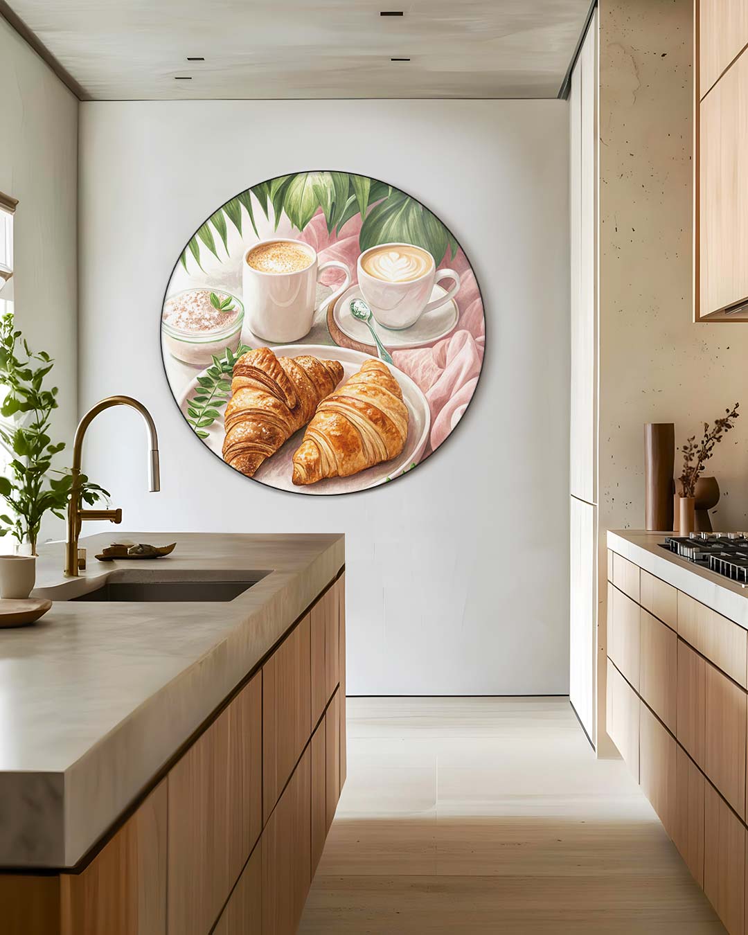 Botanische Brunch Muurcirkel-WallArtistic
