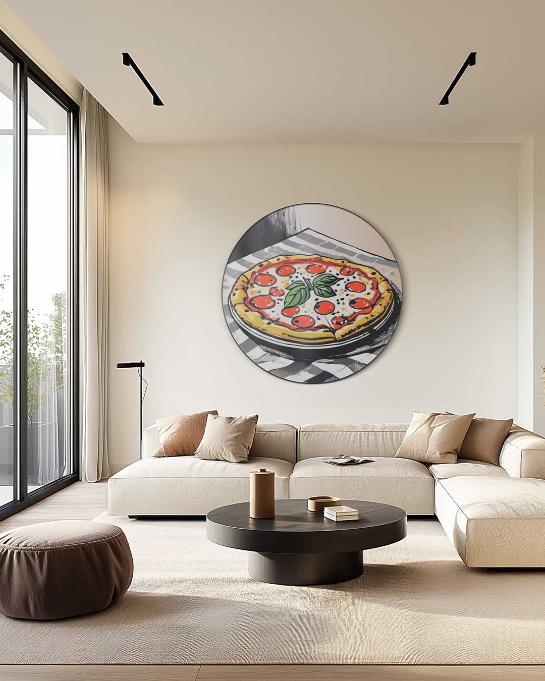 Pizza Muurcirkel-WallArtistic
