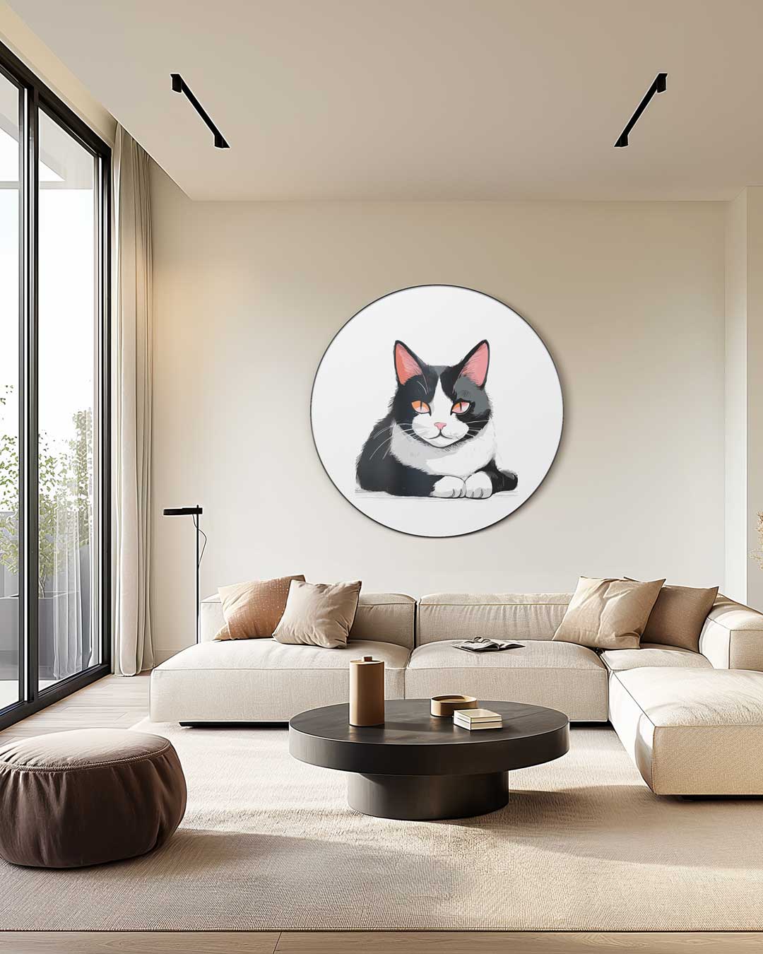 Schattige Kat Muurcirkel