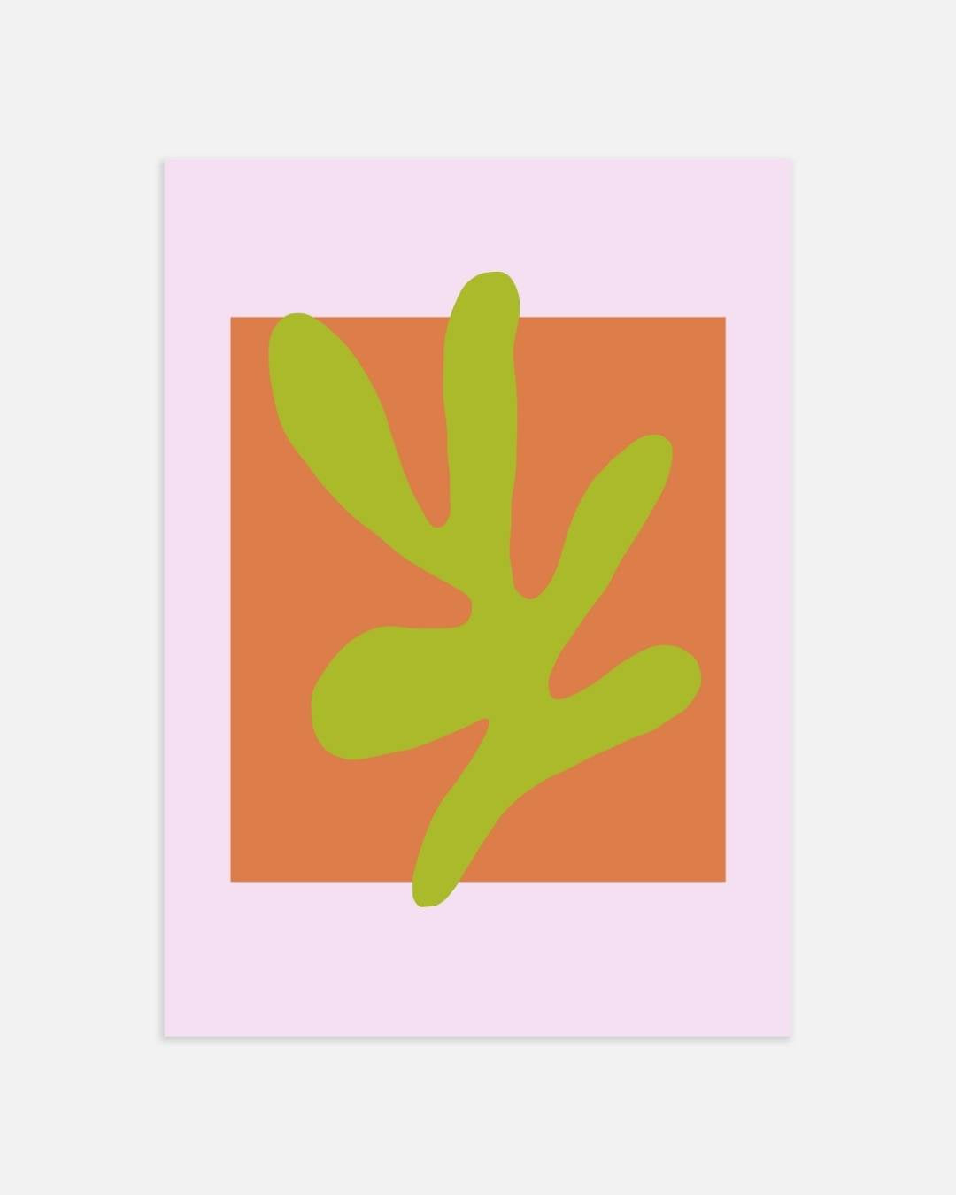 Abstract groen shape Poster