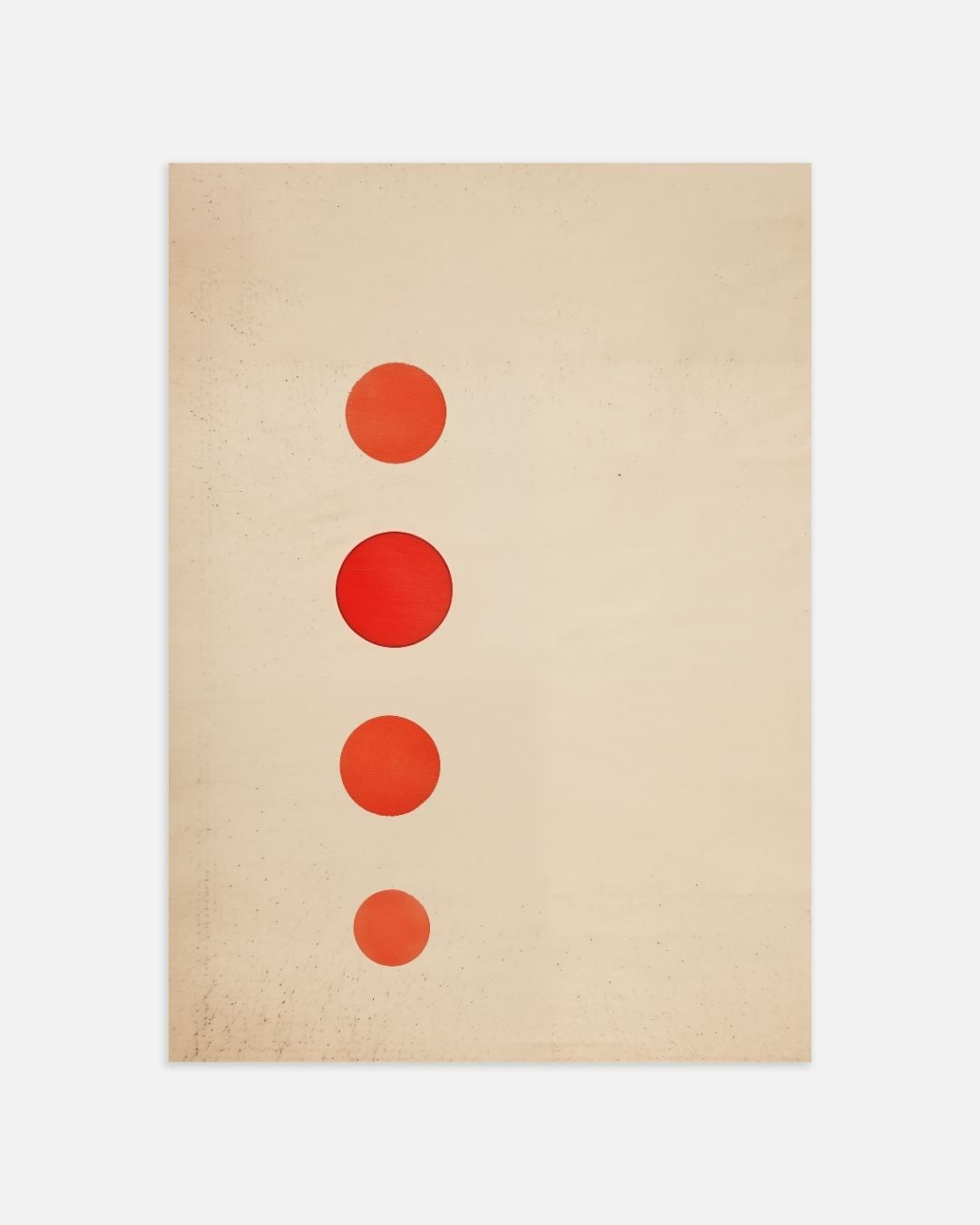 Rode cirkels Poster