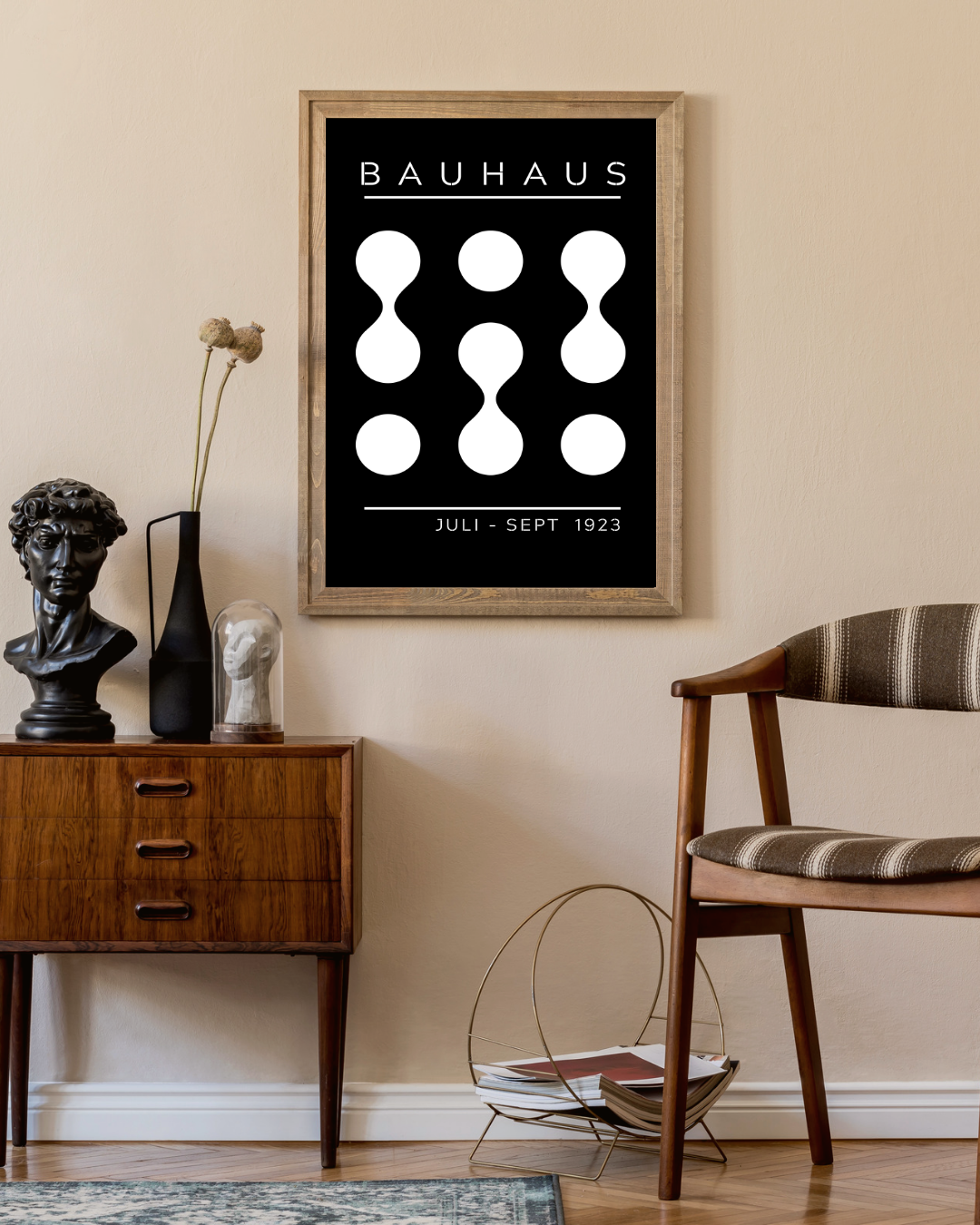 Bauhaus black and white juli-sept Poster