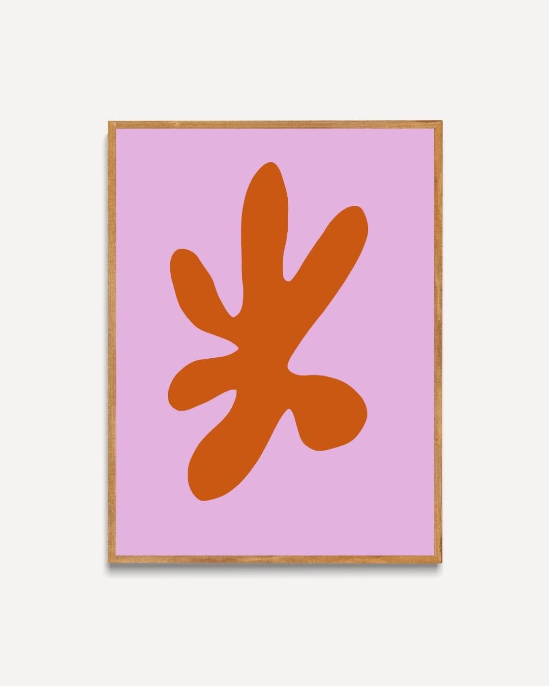 Abstract rust coral Poster