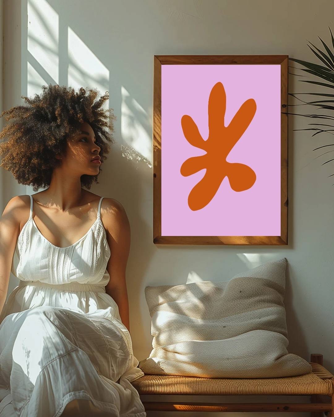 Abstract rust coral Poster