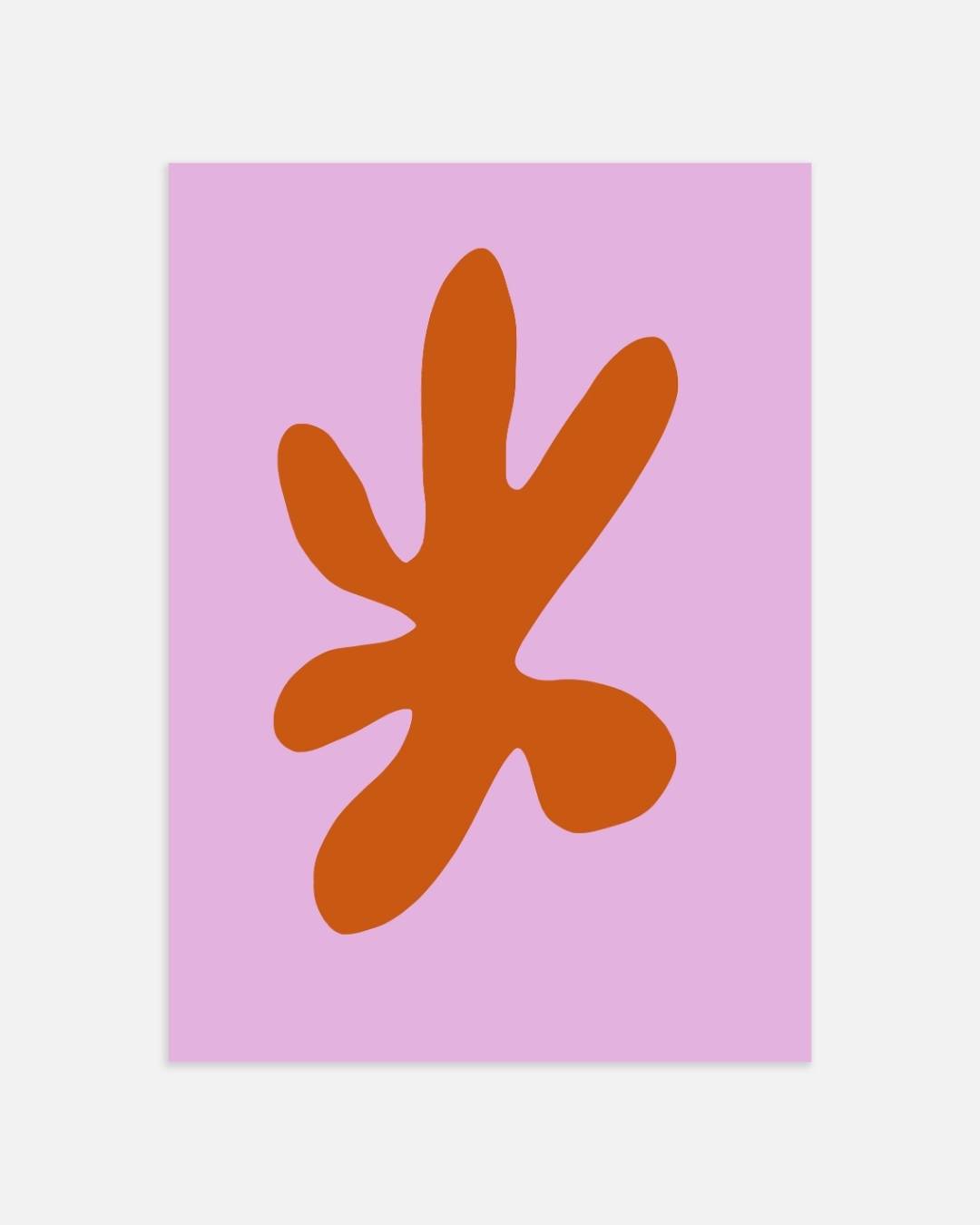 Abstract rust coral Poster