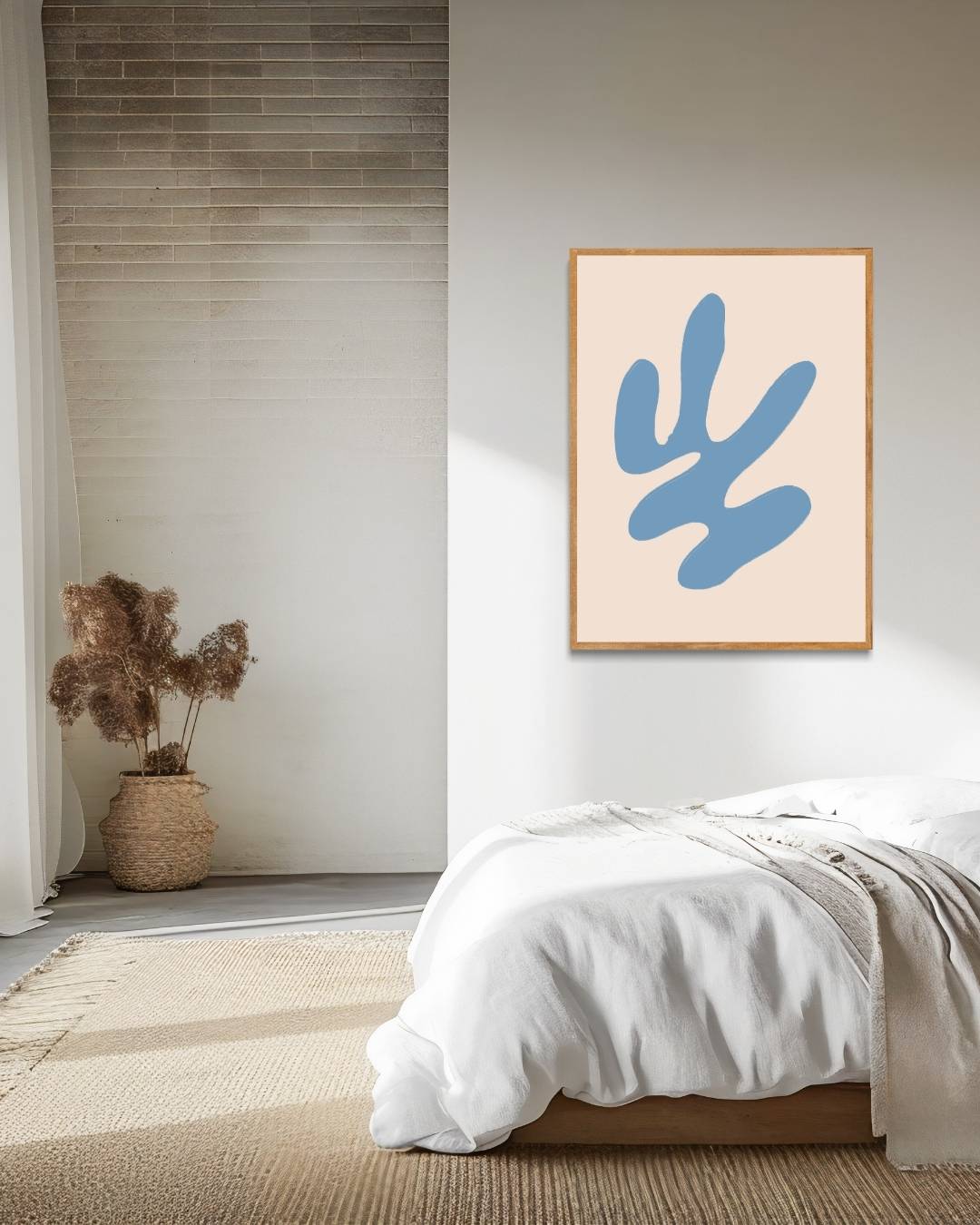 Abstract blue coral Poster