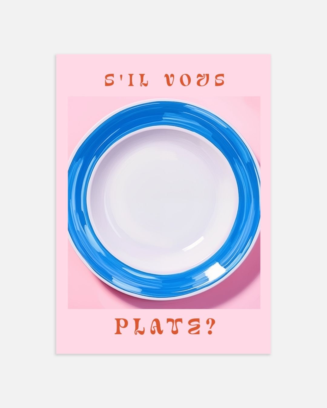 S'il vous plate? Poster