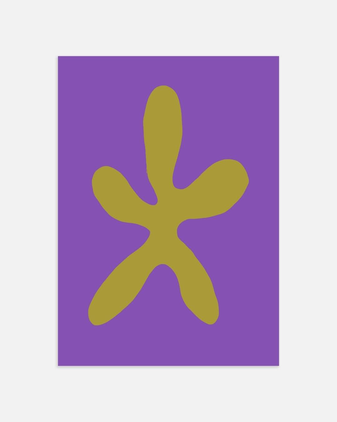 Organic star shape Poster