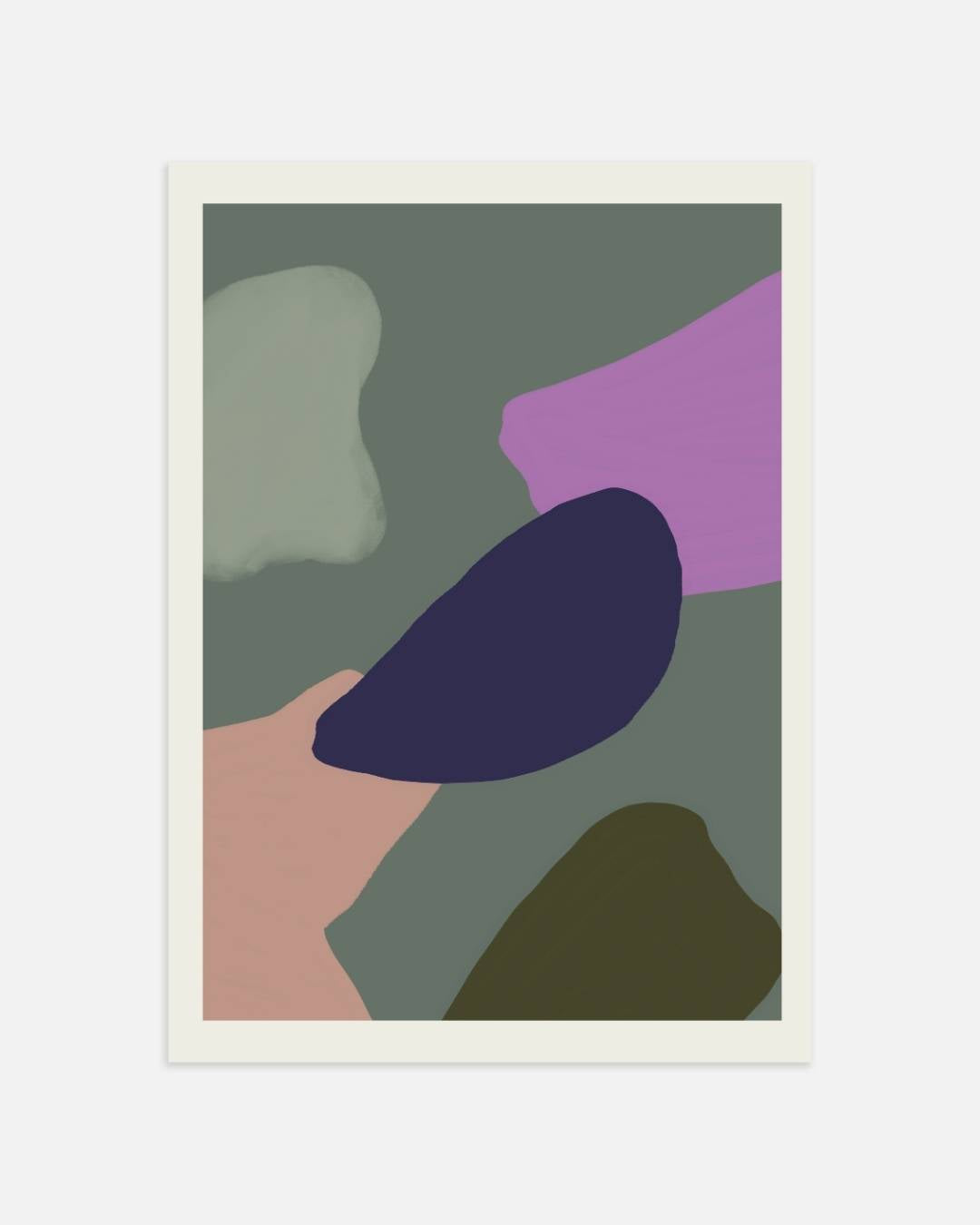 Abstracte natuurlijke vormen Poster