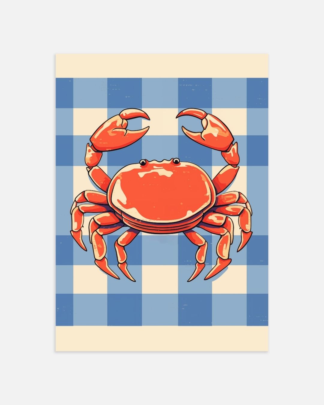 Rode krab Poster