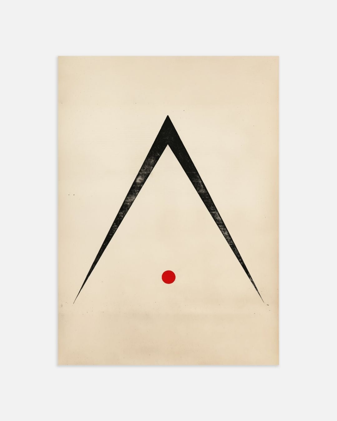 Abstracte driehoek Poster