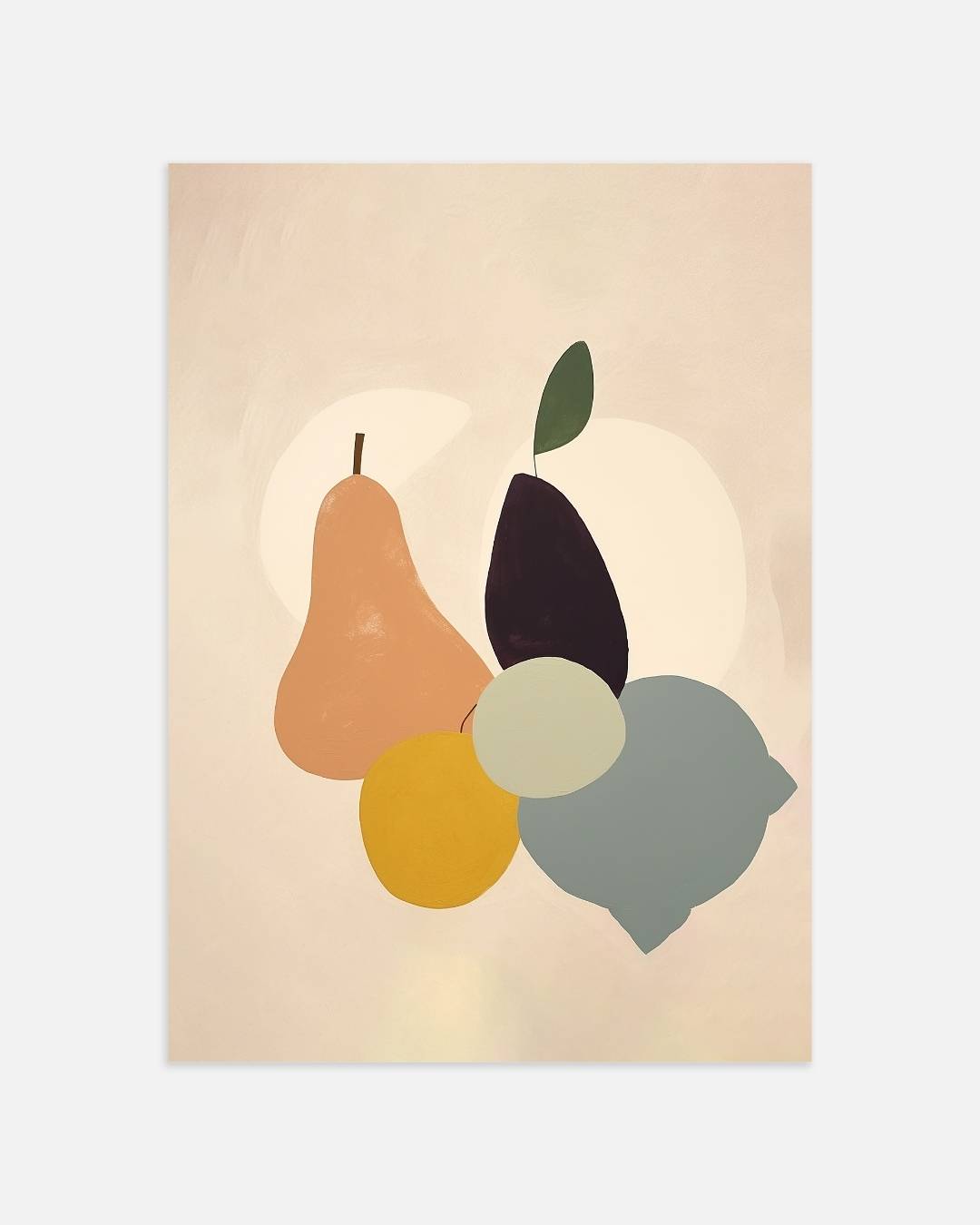 Abstracte fruitcompositie Poster