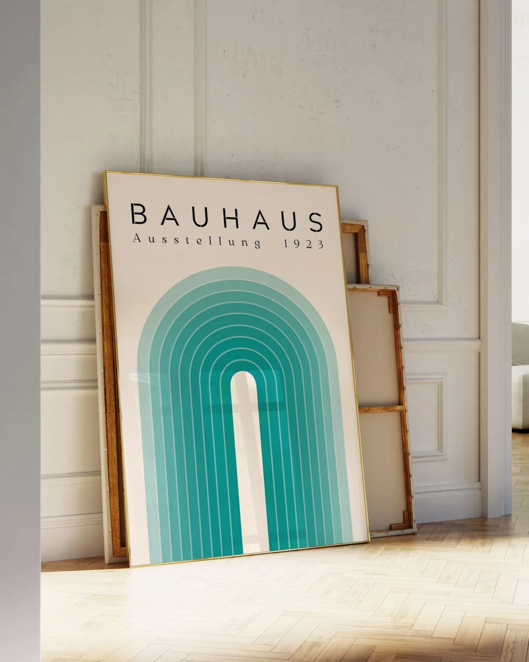 Bauhaus groene boog Poster