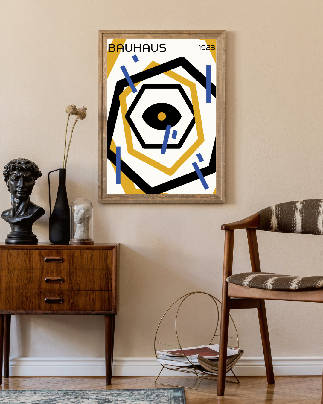 Bauhaus blue eye 1923 Poster