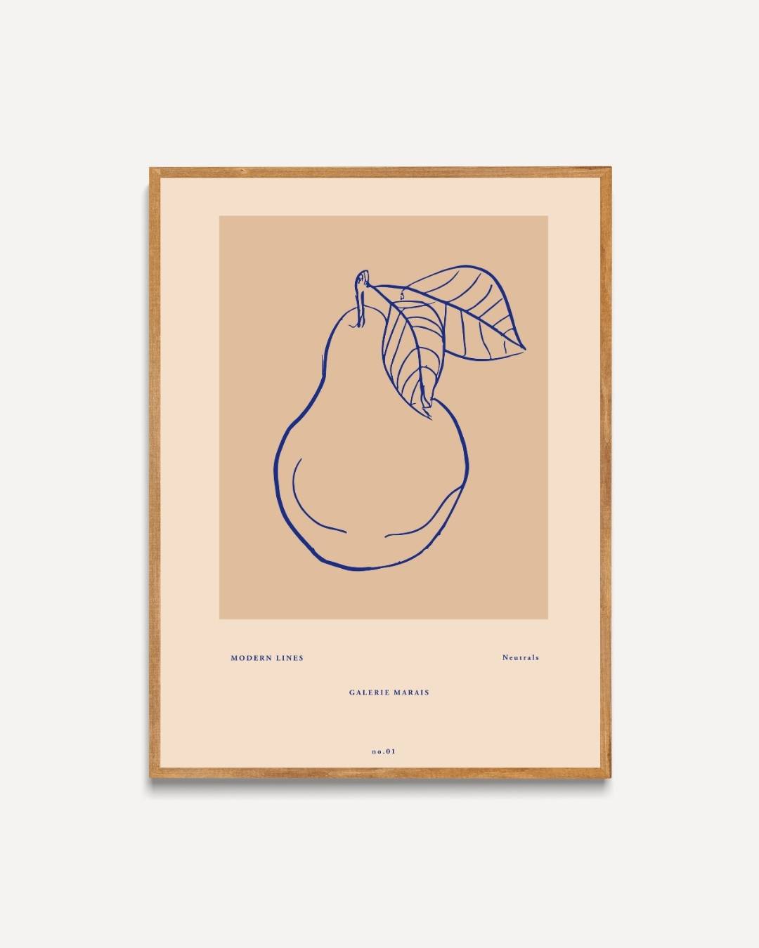 Minimalistische peer Poster