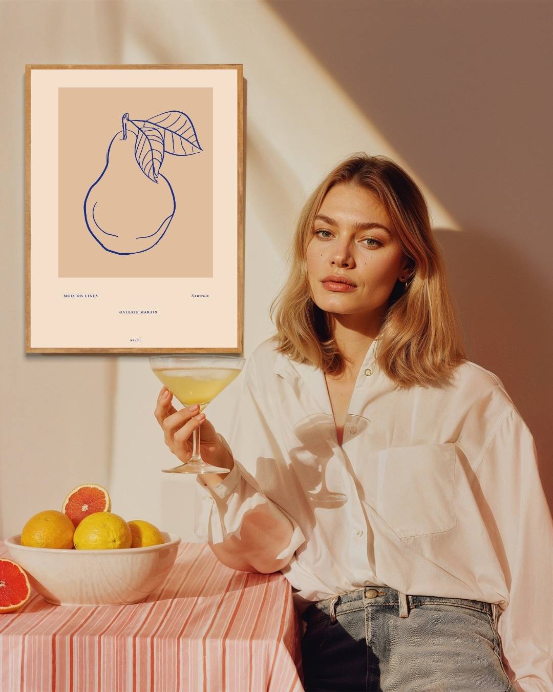 Minimalistische peer Poster