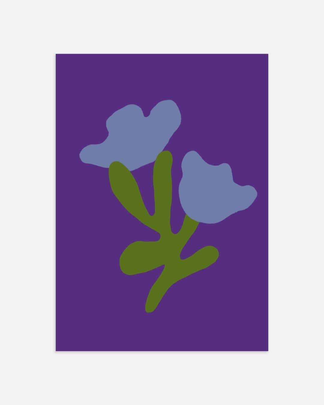 Abstracte bloemencompositie Poster