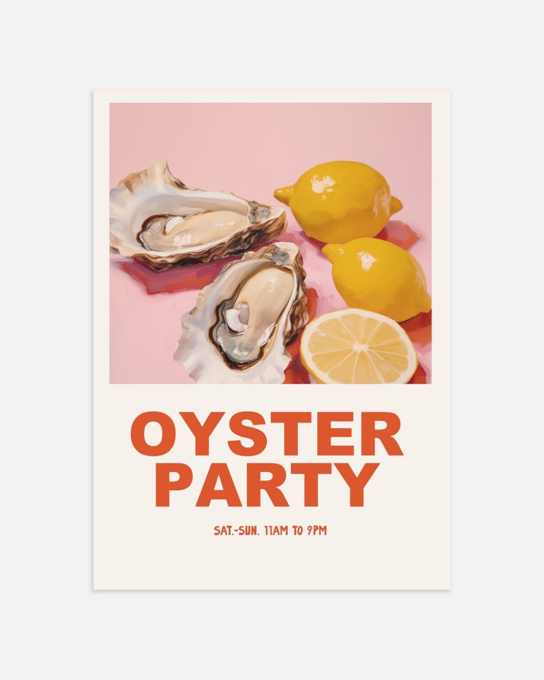 Oyster party Poster