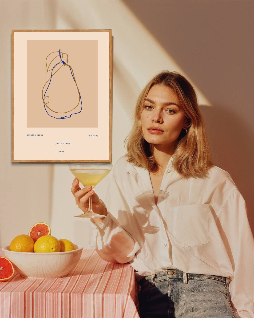 Abstracte fruitstudie Poster