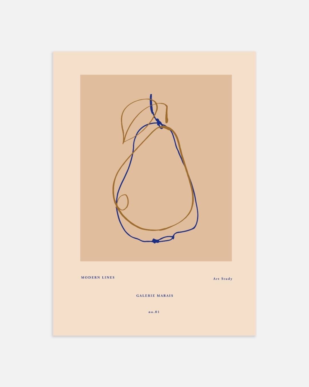 Abstracte fruitstudie Poster