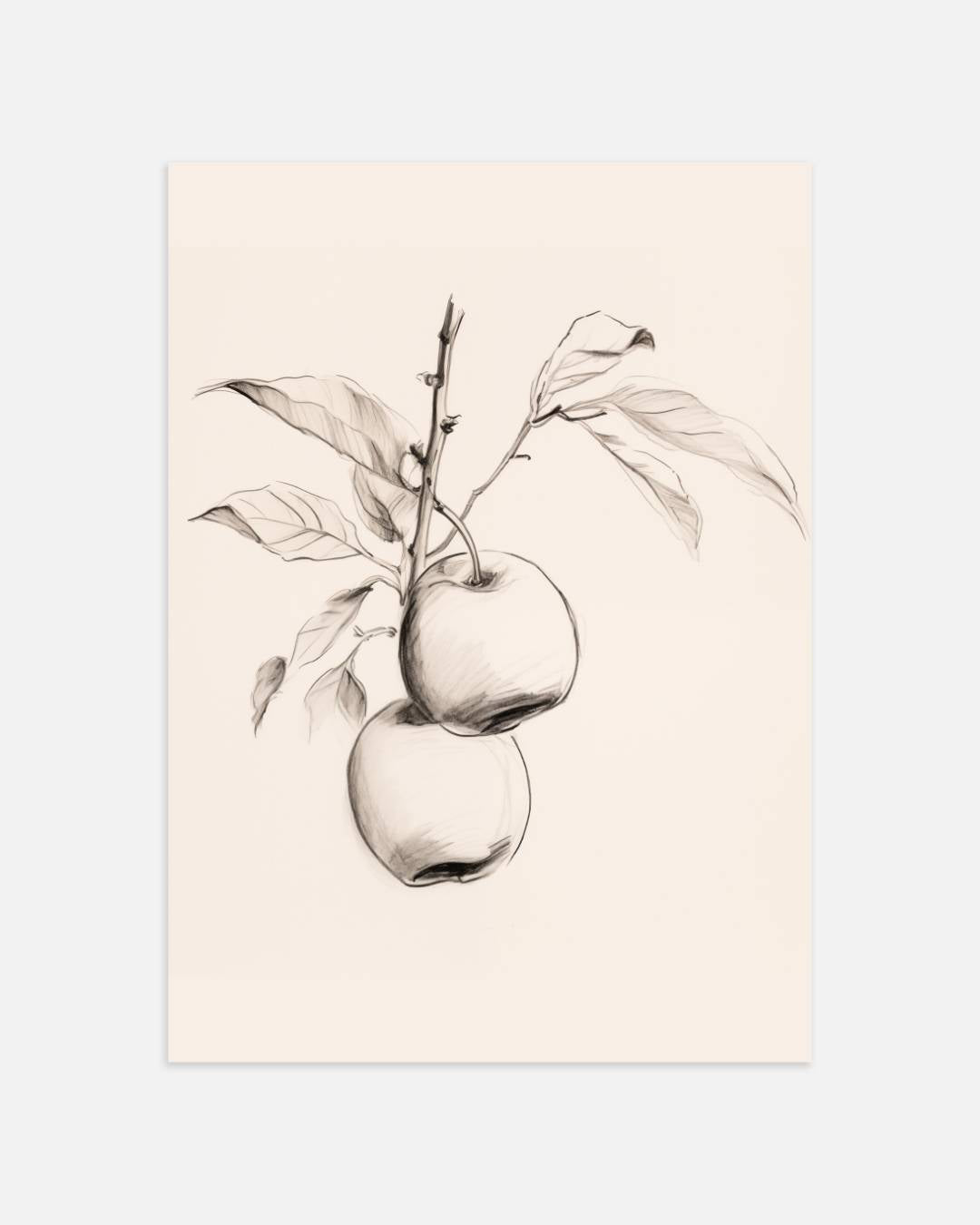 Realistische appelillustratie Poster