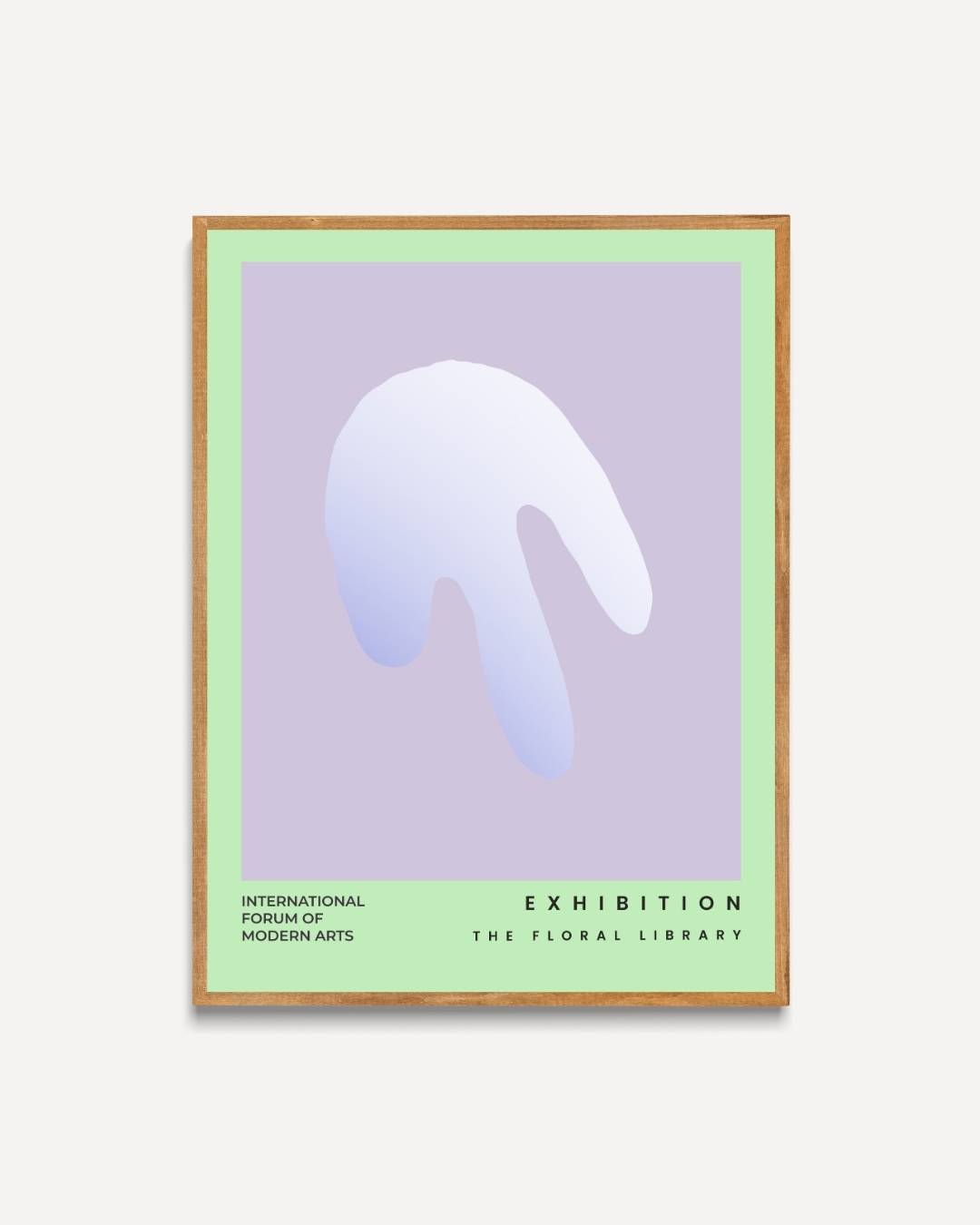 Abstracte kunstexpositie Poster