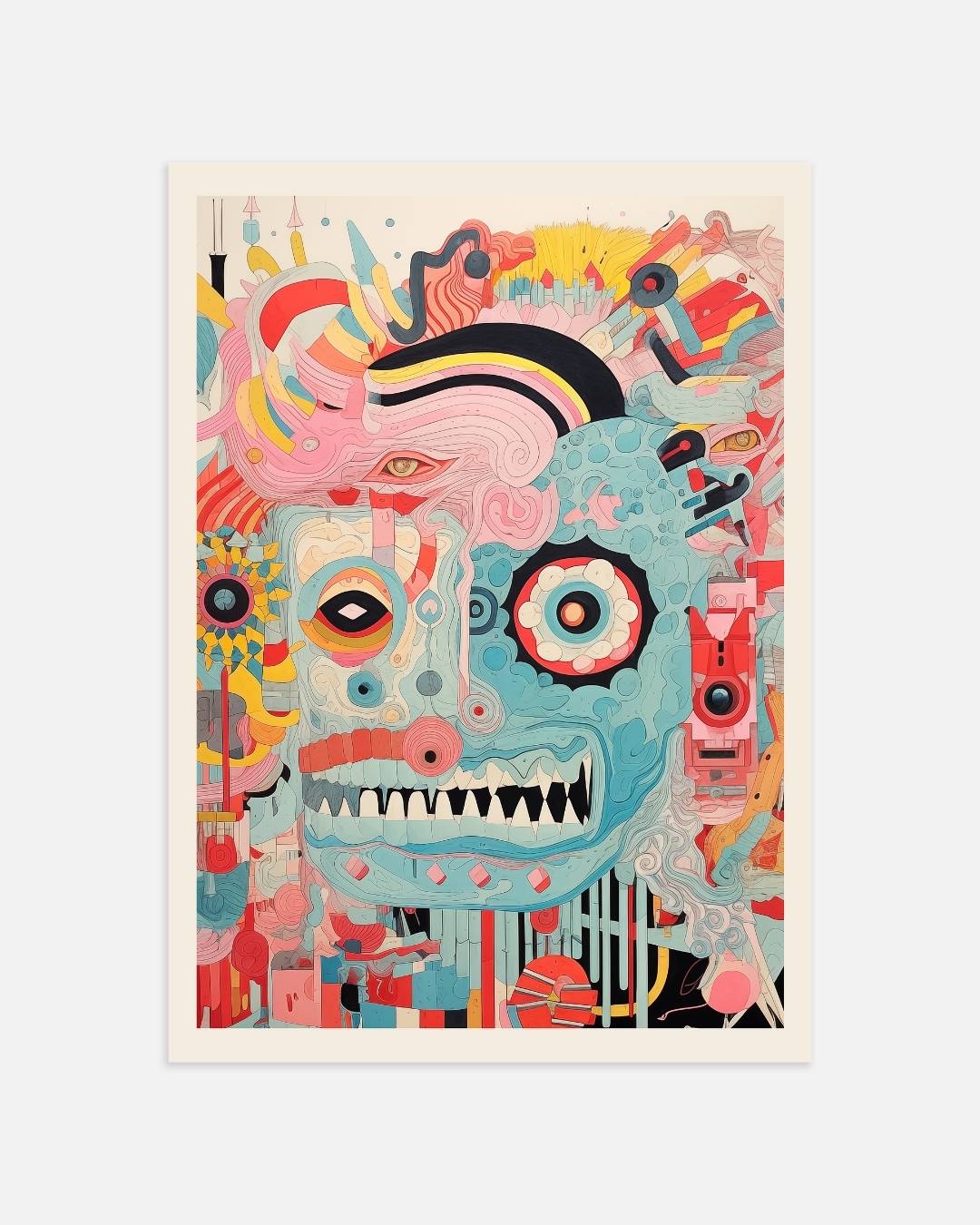 Abstracte expressie Poster