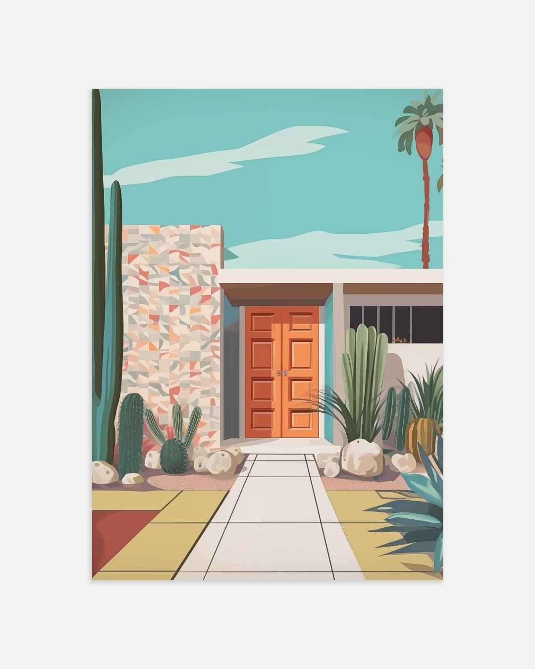 Modern Desert Oasis Poster