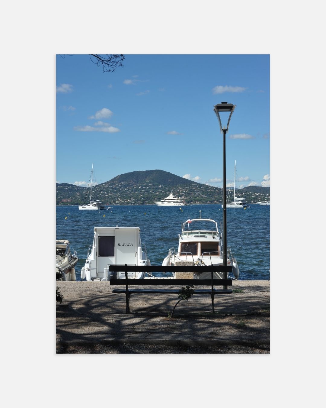 Uitzicht op de haven Poster