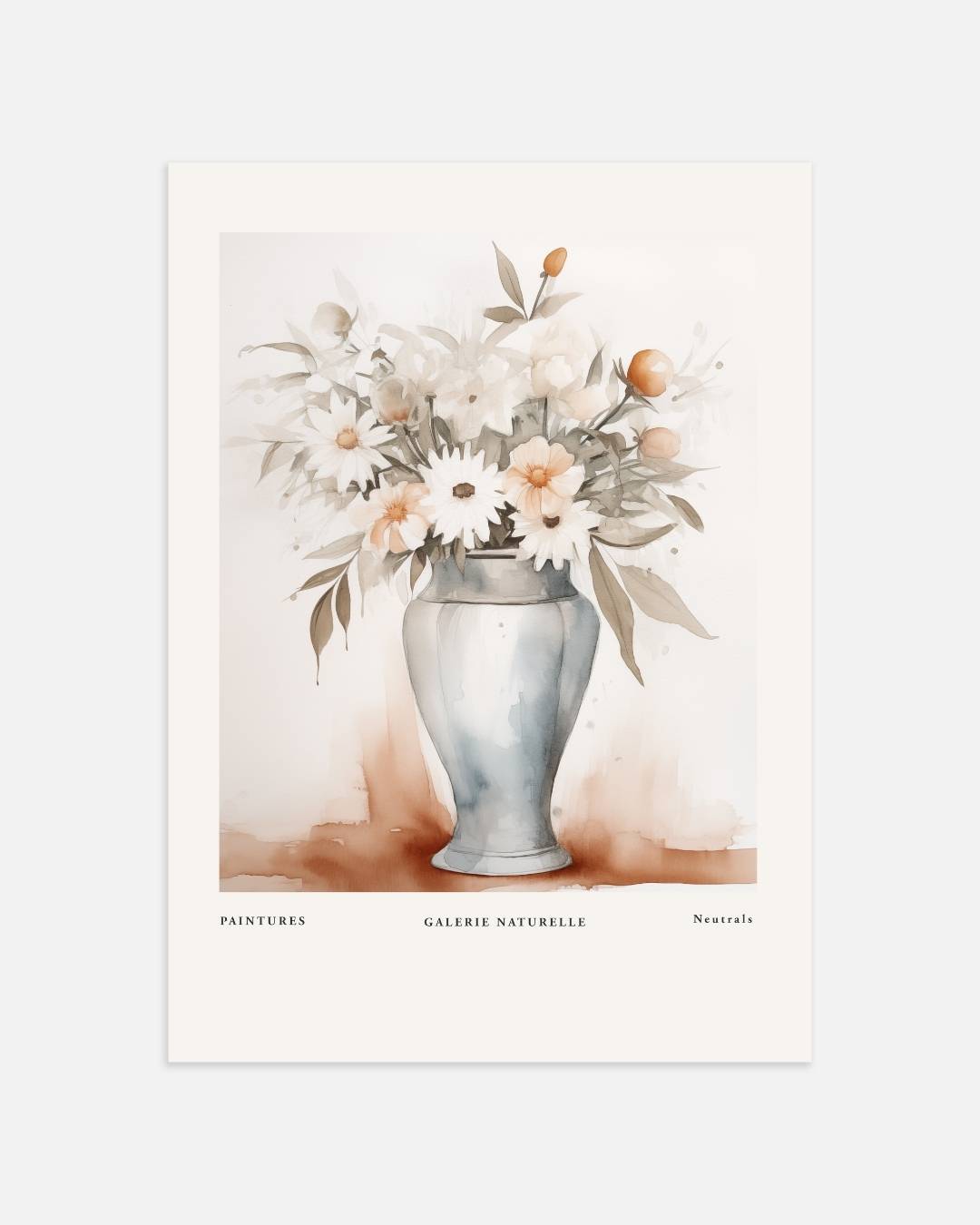 Galerie naturelle bloemenvaas Poster