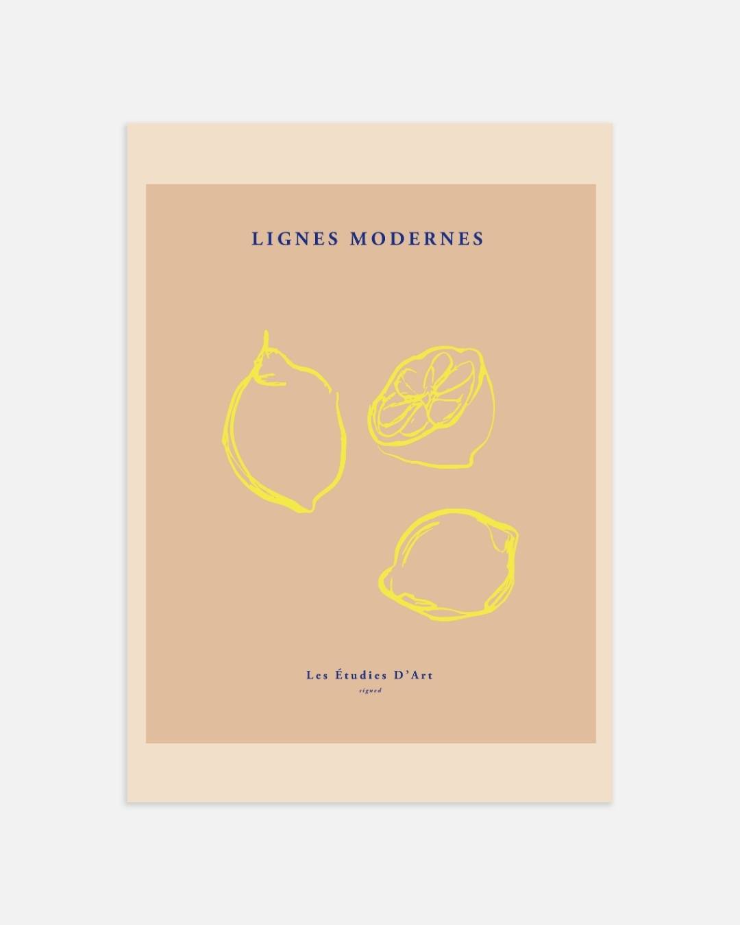 Gele citrusvruchten Poster