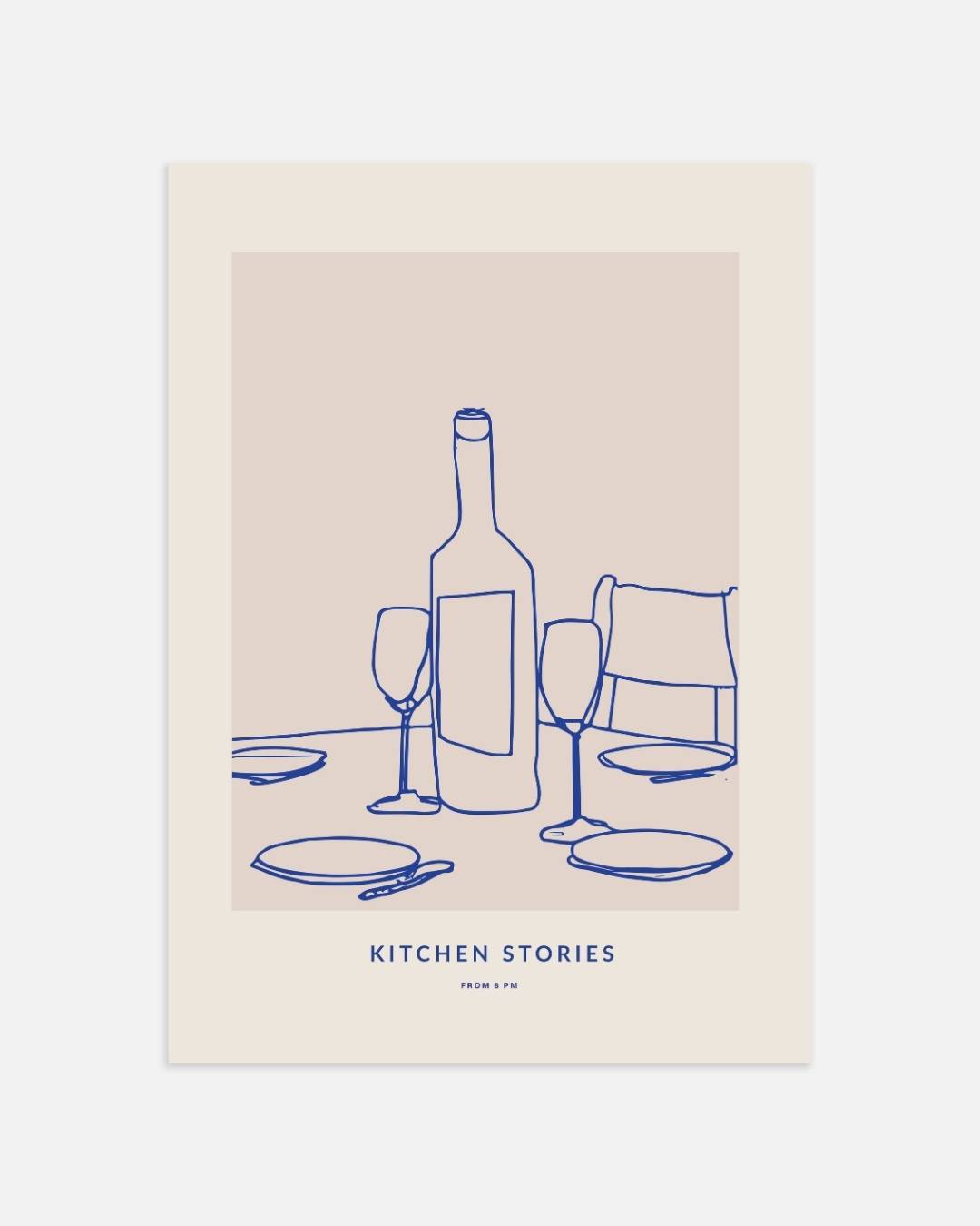 Kitchen Stories wijnfles Poster