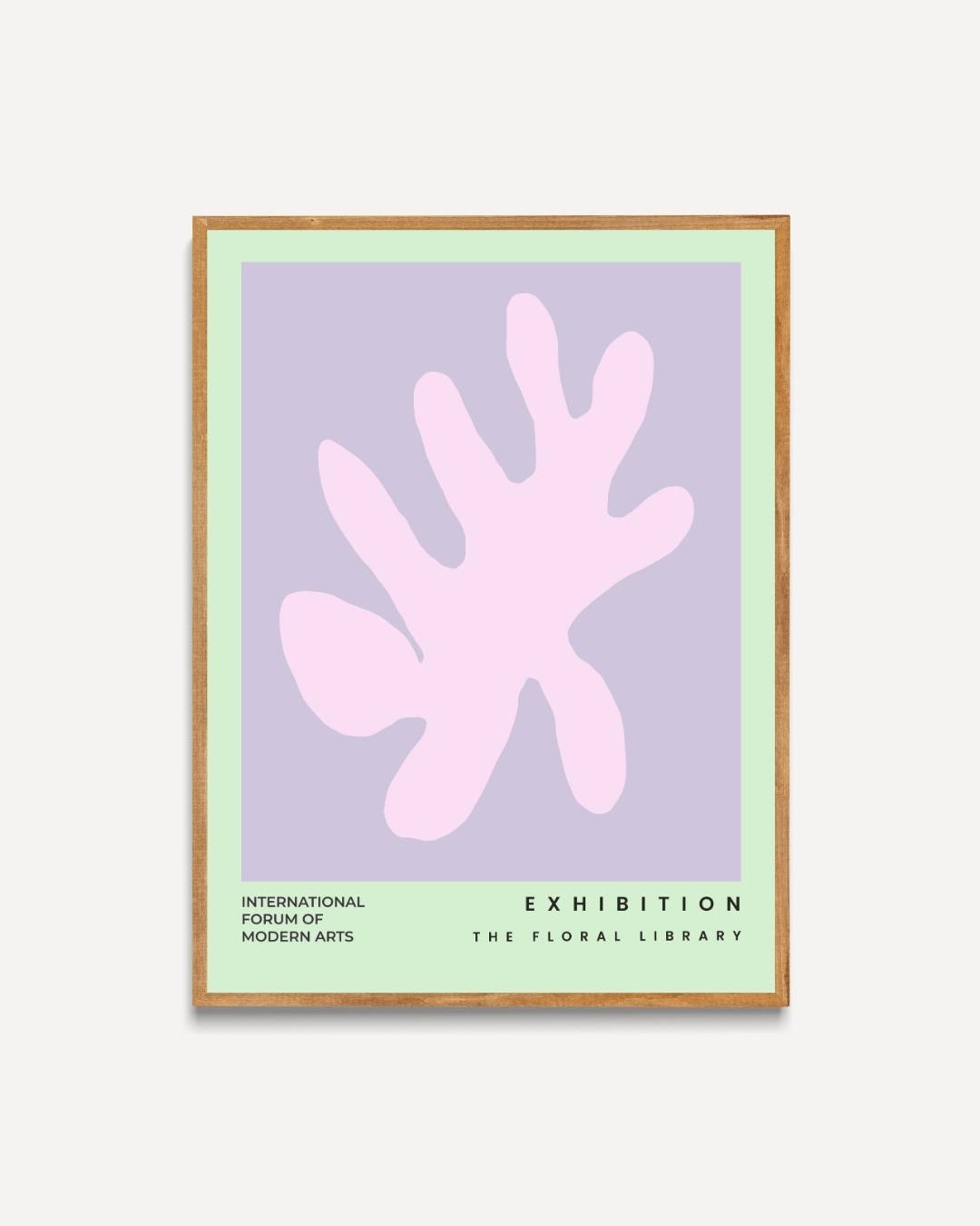 Abstracte pastelkleurige vorm Poster