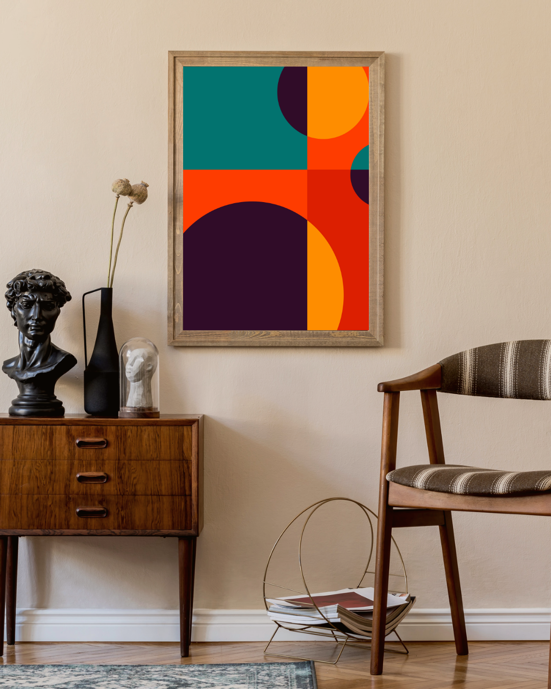 Bauhaus abstract stijl Poster