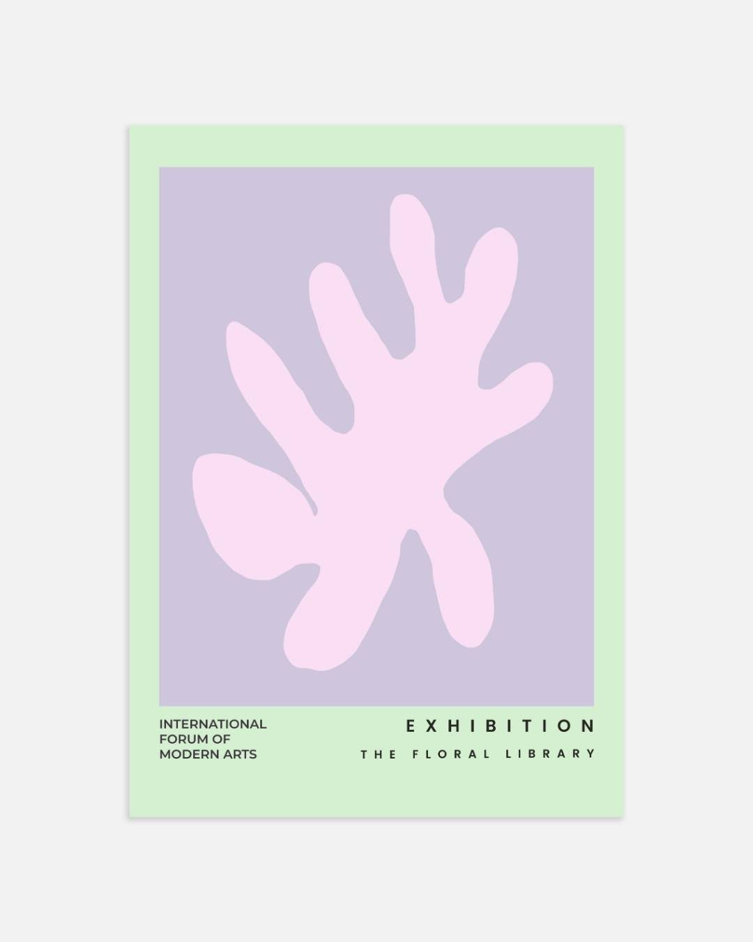 Abstracte pastelkleurige vorm Poster