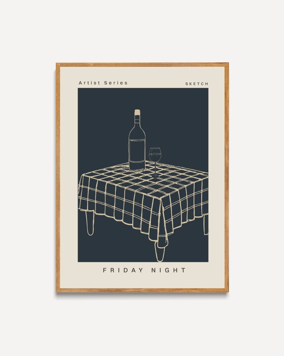 Friday night tafereel Poster