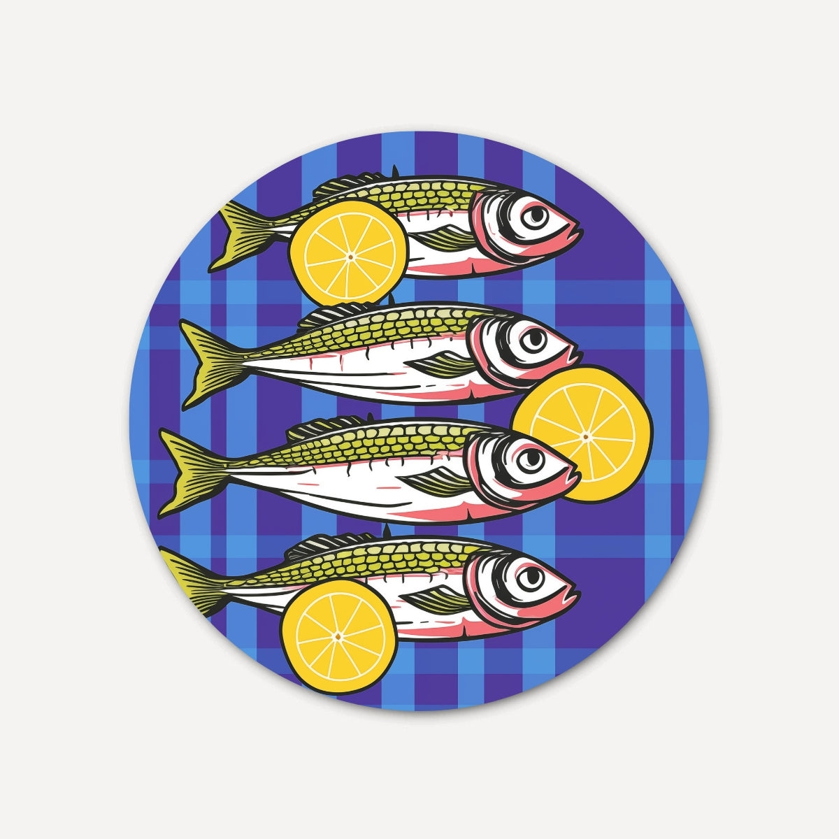 Vrolijke Vissen Muurcirkel-WallArtistic