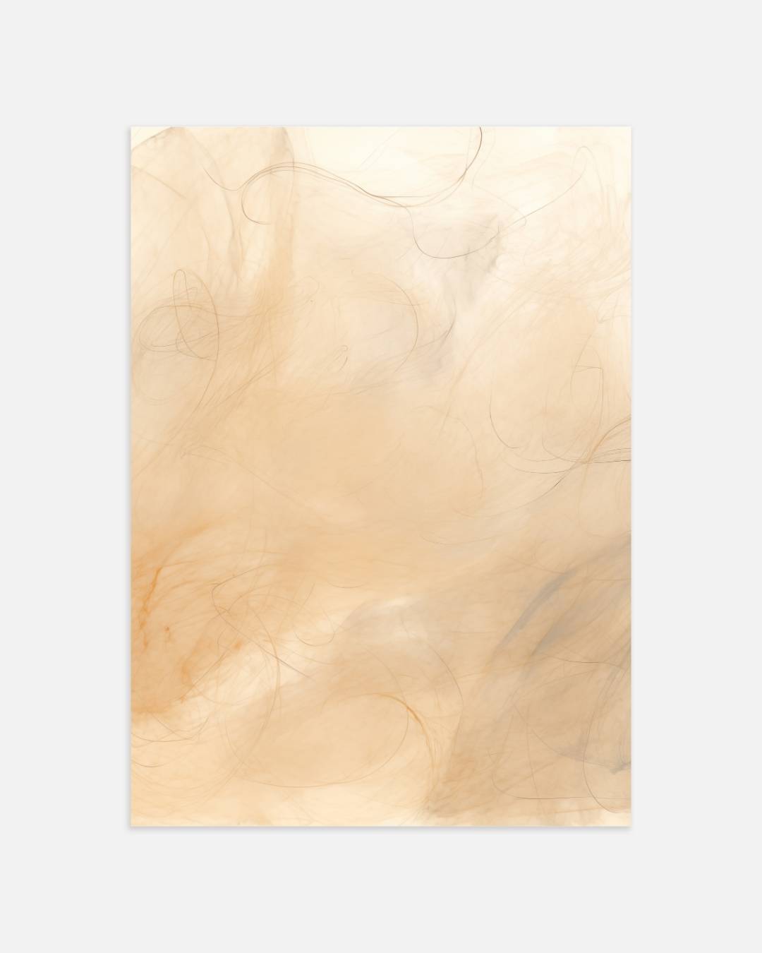 Zachte beige vegen Poster